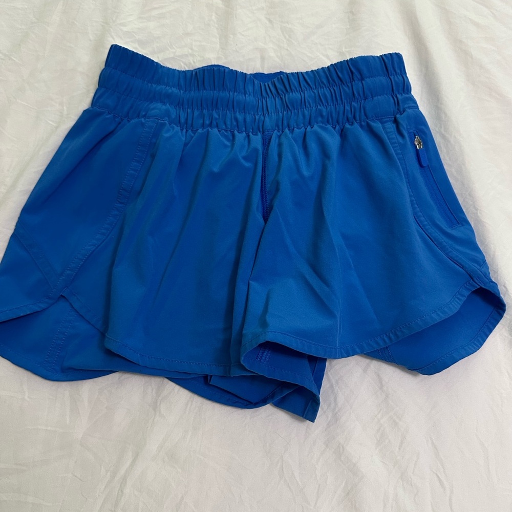 Lululemon Athletica Blue Athletic Shorts with Elastic Waistband